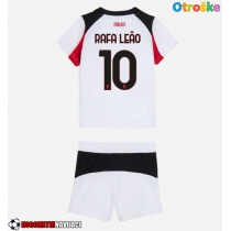 Otroške Nogometnih dresov AC Milan Rafael Leao #10 Gostujoči 2025-26 Kratki rokavi (+ hlače)